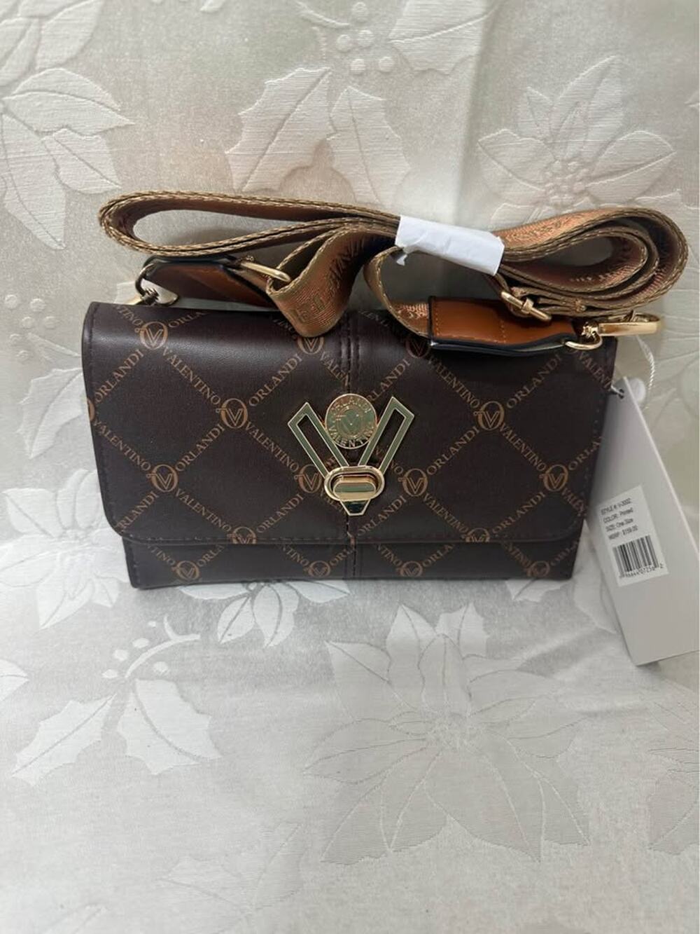 Valentino Orlandi Monogram Crossbody Bag. B189-6050